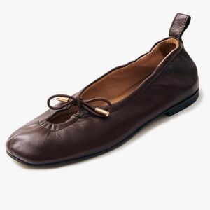 Square Toe Chocolate Brown Ballet Flats *NOT ALOHAS*